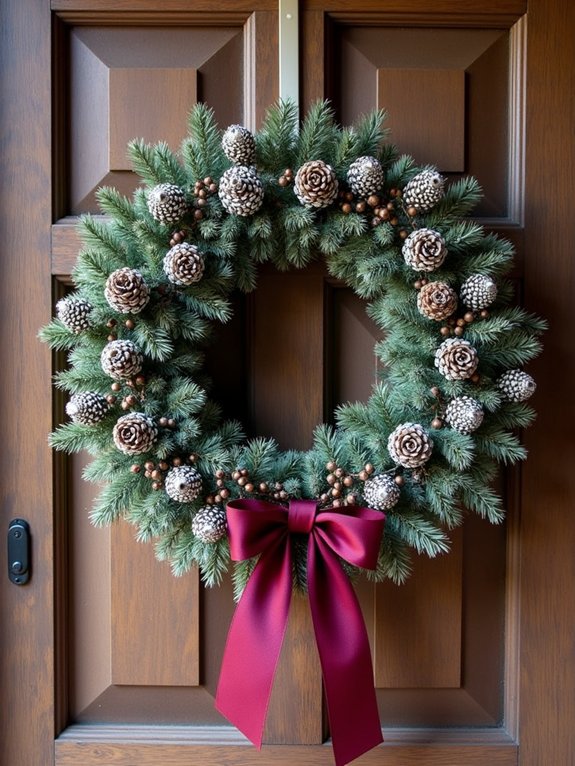 diy rustic pine cone wreaths