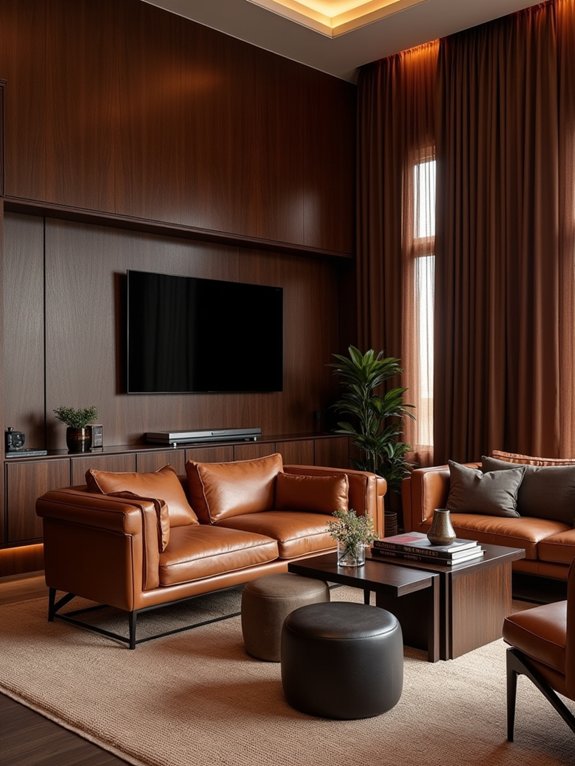 dramatic dark brown elegance