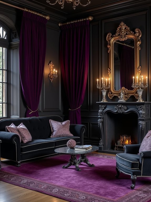 dramatic deep purple sanctuary