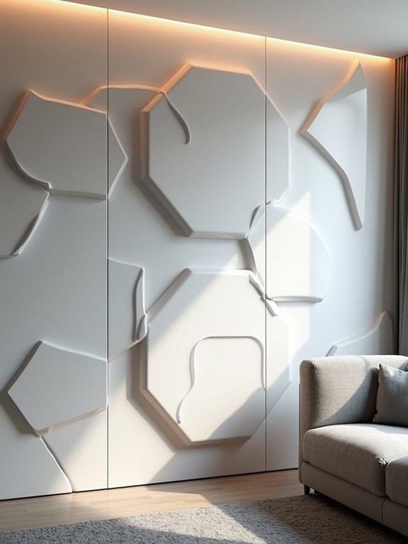 dramatic geometric wall transformation
