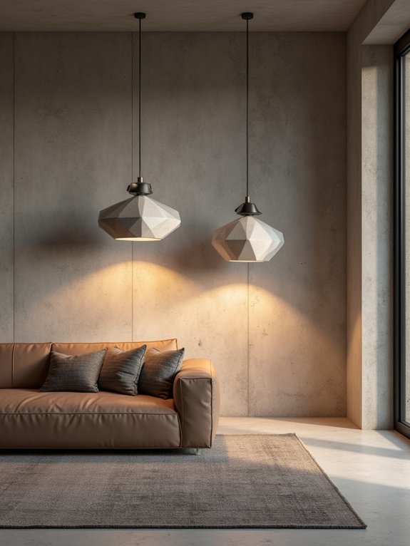 dramatic lighting enhances brutalism