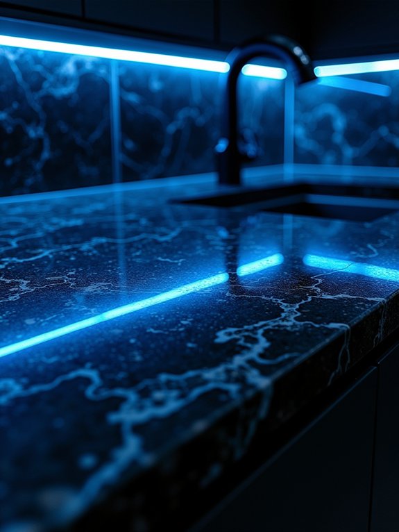 dramatic onyx with backlighting