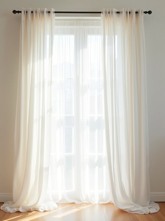 dreamy layered sheer curtains