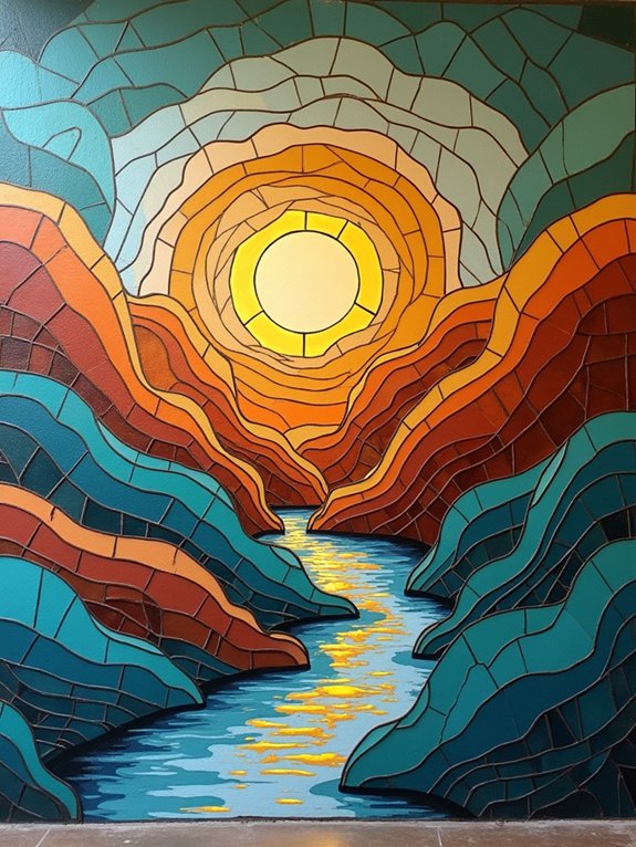 dreamy mosaic wall art