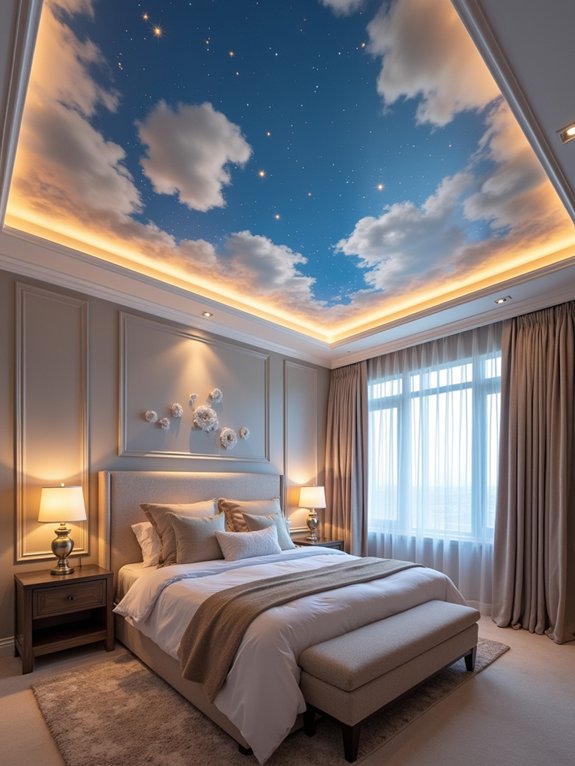 dreamy painted sky ceilings
