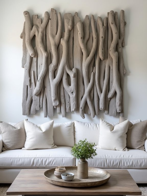 driftwood wall coastal decor