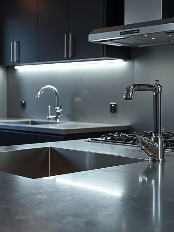 durable stylish stainless steel countertops