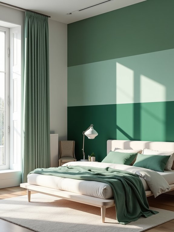 dynamic green color blocking