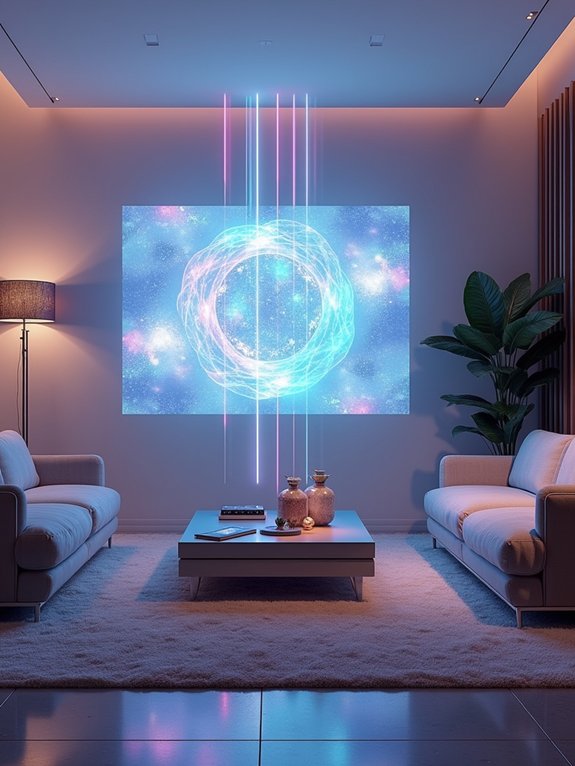 dynamic holographic art displays