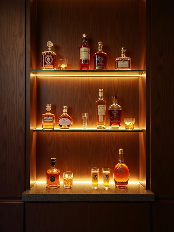 dynamic multi level bar shelving