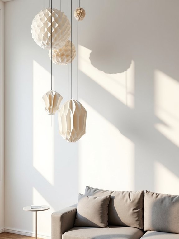 dynamic suspended art pieces