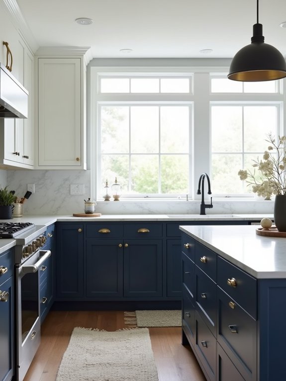 dynamic two tone cabinet designs