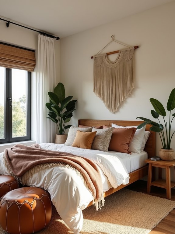 earthy bohemian bedroom retreat