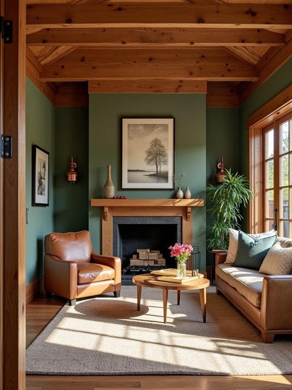 earthy tones create coziness