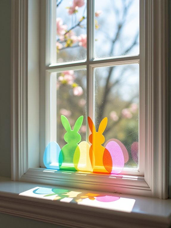 easter window cling decorations