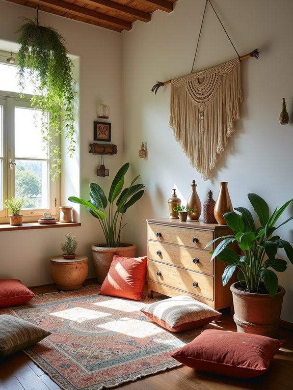 eclectic bohemian display ideas