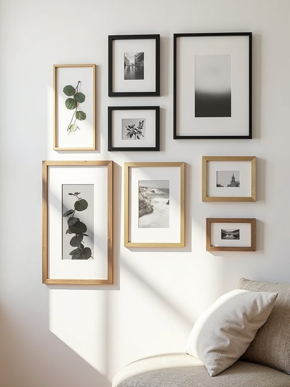 eclectic frame gallery design
