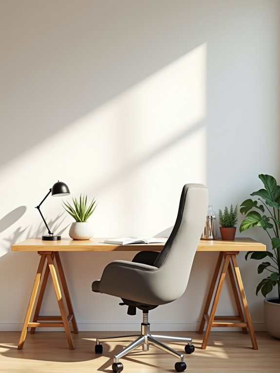 eco friendly bamboo workspace setup