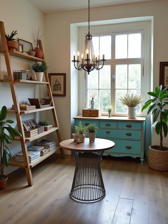 eco friendly vintage furniture displays