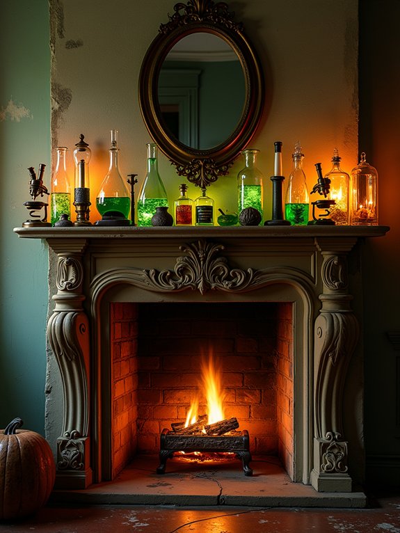 eerie scientific laboratory decor