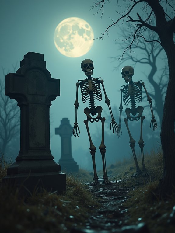 eerie skeleton displays transformed