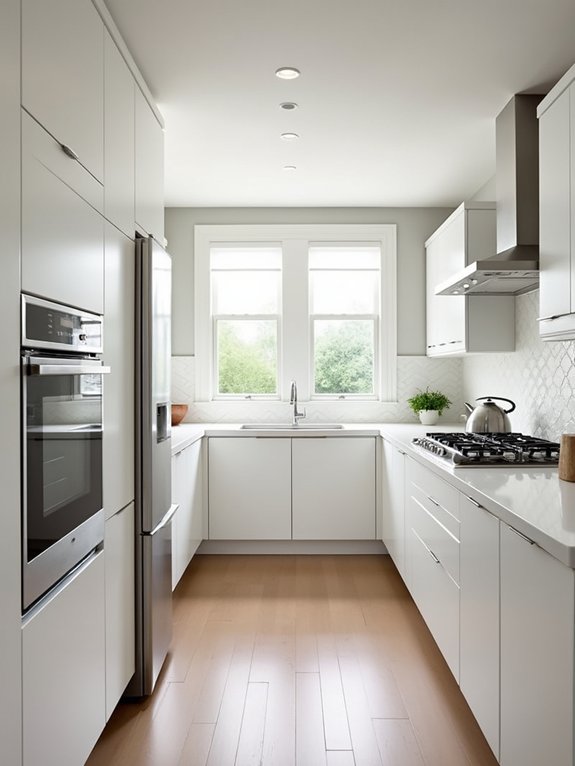 efficient galley kitchen design