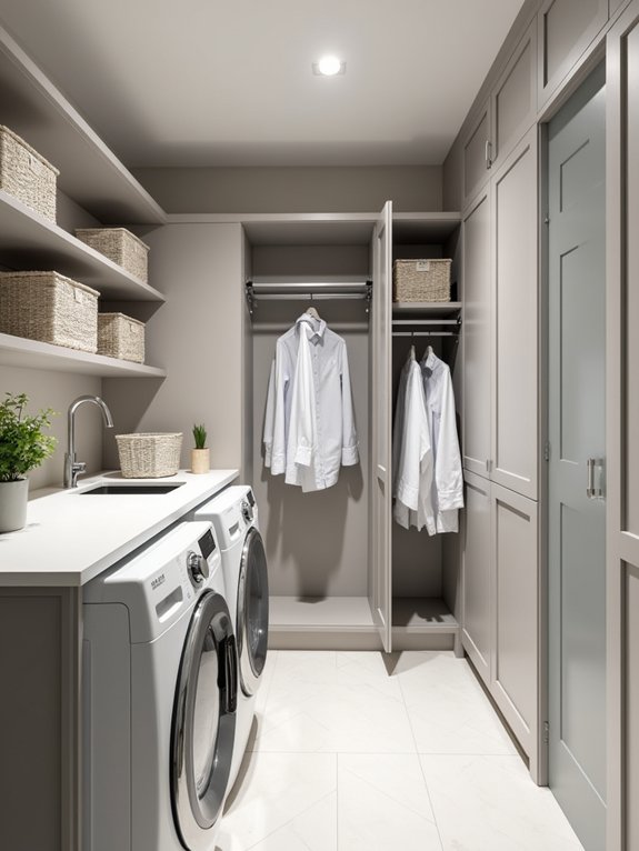 efficient laundry room organization