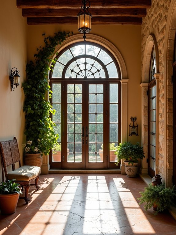 elegant arched doorways and windows