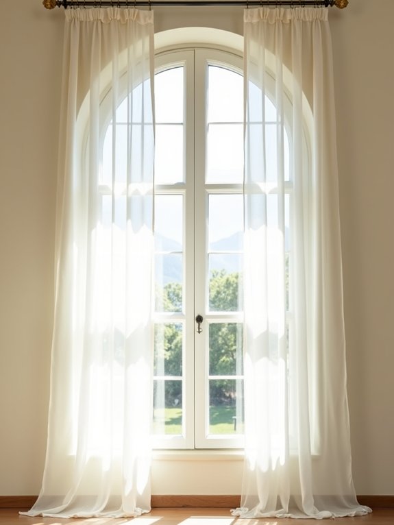 elegant arched window treatments