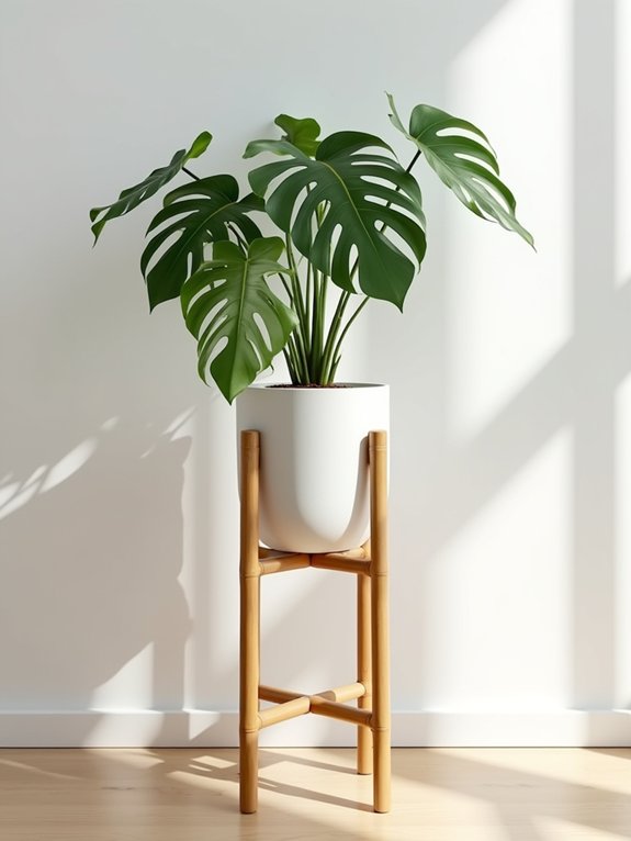 elegant bamboo plant displays