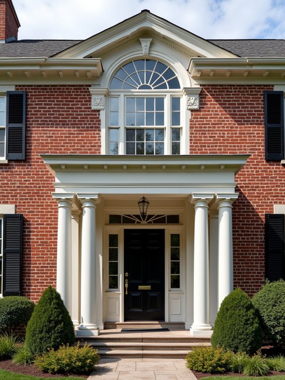 elegant colonial transom windows