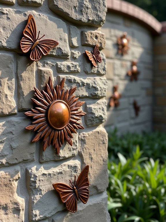 elegant copper bronze accents