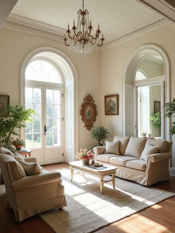 elegant crown molding details