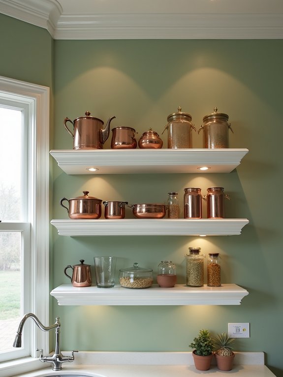 elegant crown molding displays