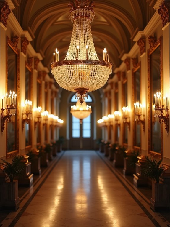 elegant crystal chandelier styling