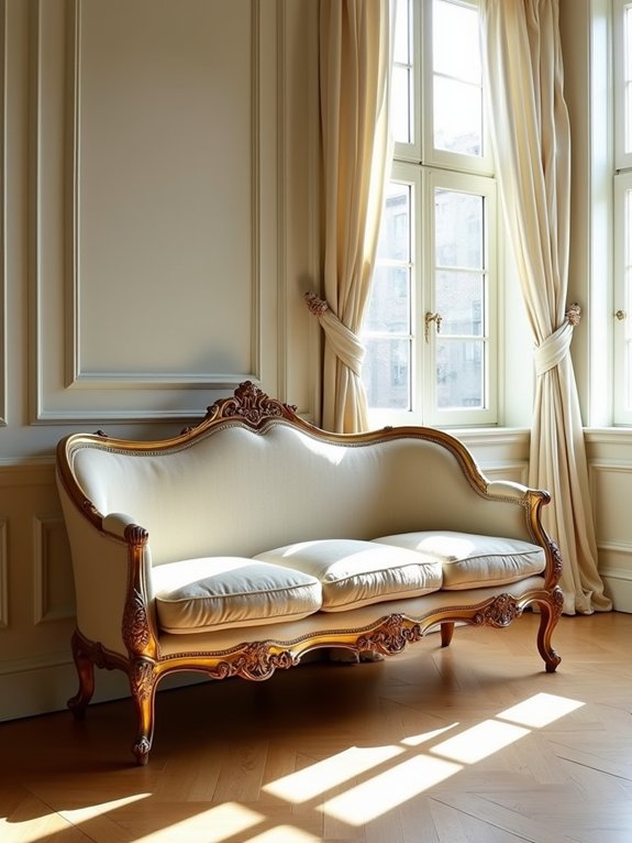 elegant curved furniture pieces