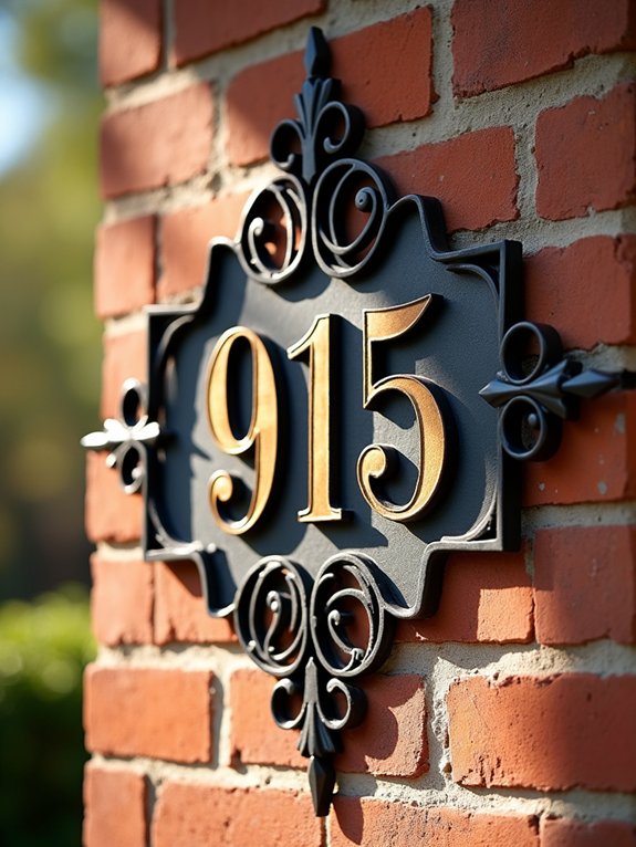 elegant custom address signs