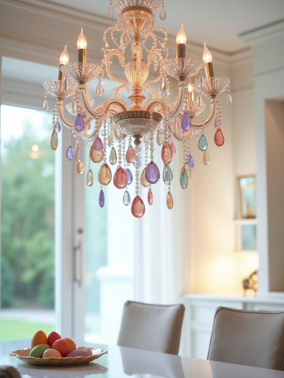 elegant easter egg chandelier