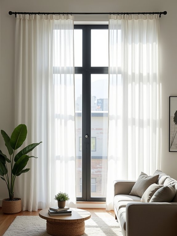 elegant floor to ceiling drapes