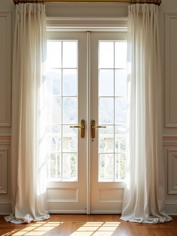 elegant french door styling