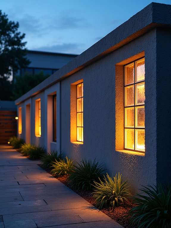 elegant glass block accents