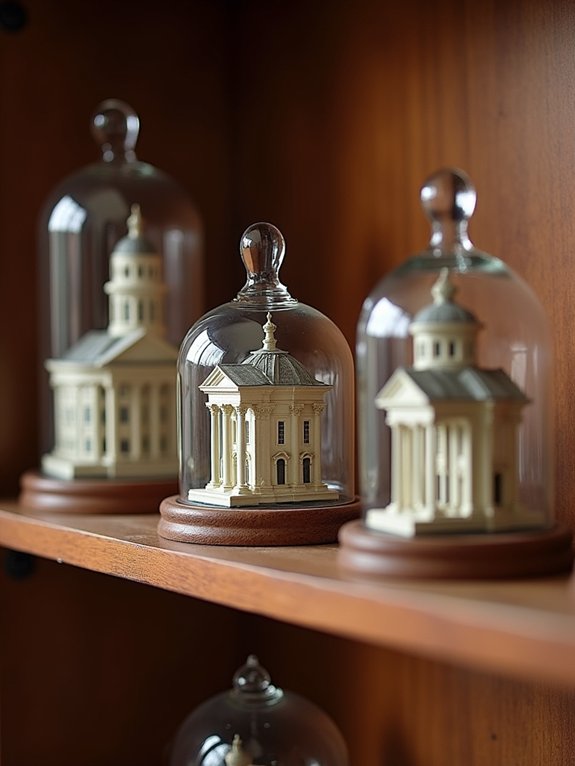 elegant glass dome display