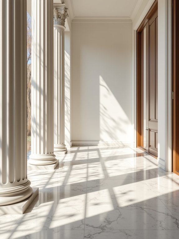 elegant greek column accents