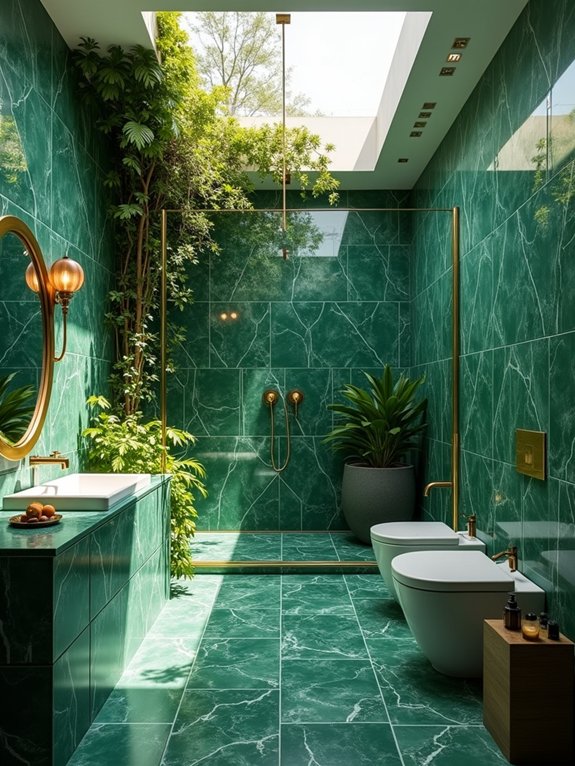 elegant green marble sanctuary