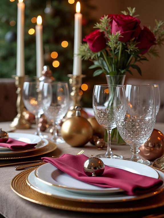 elegant holiday table decor