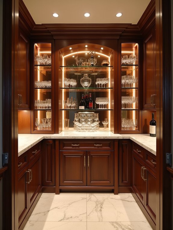 elegant home wine tasting