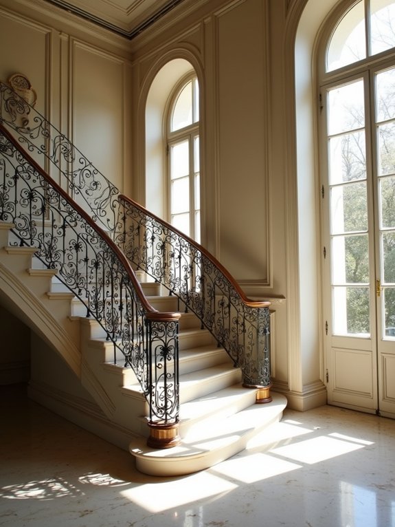 elegant iron balustrades design