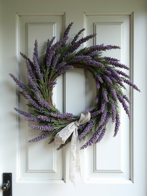 elegant lavender lace swag