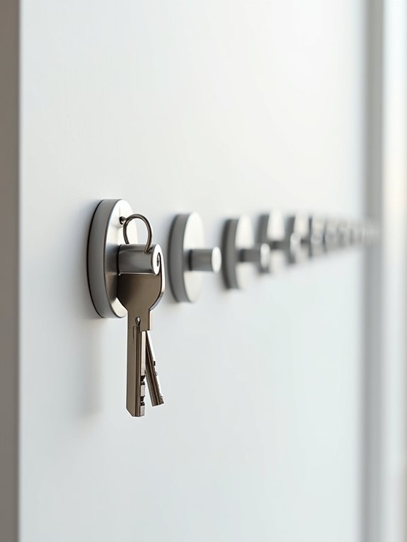 elegant magnetic key organizer