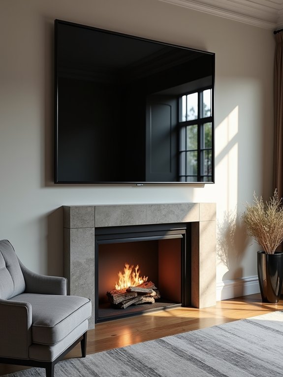 elegant multifunctional mirror tv